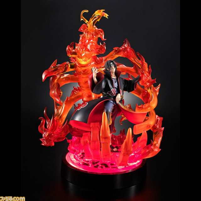 アニメ『NARUTO-ナルト-』放送20周年を記念した“うちはイタチ”のフィギュアが登場。須佐能乎を発動する姿やチャクラの輝きを再現した豪華な出来栄え