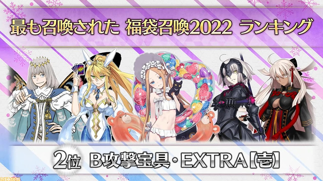 Fgo 福袋召喚22ランキング レベル100にされた概念礼装ランキング21年編が公開 ゲーム エンタメ最新情報のファミ通 Com