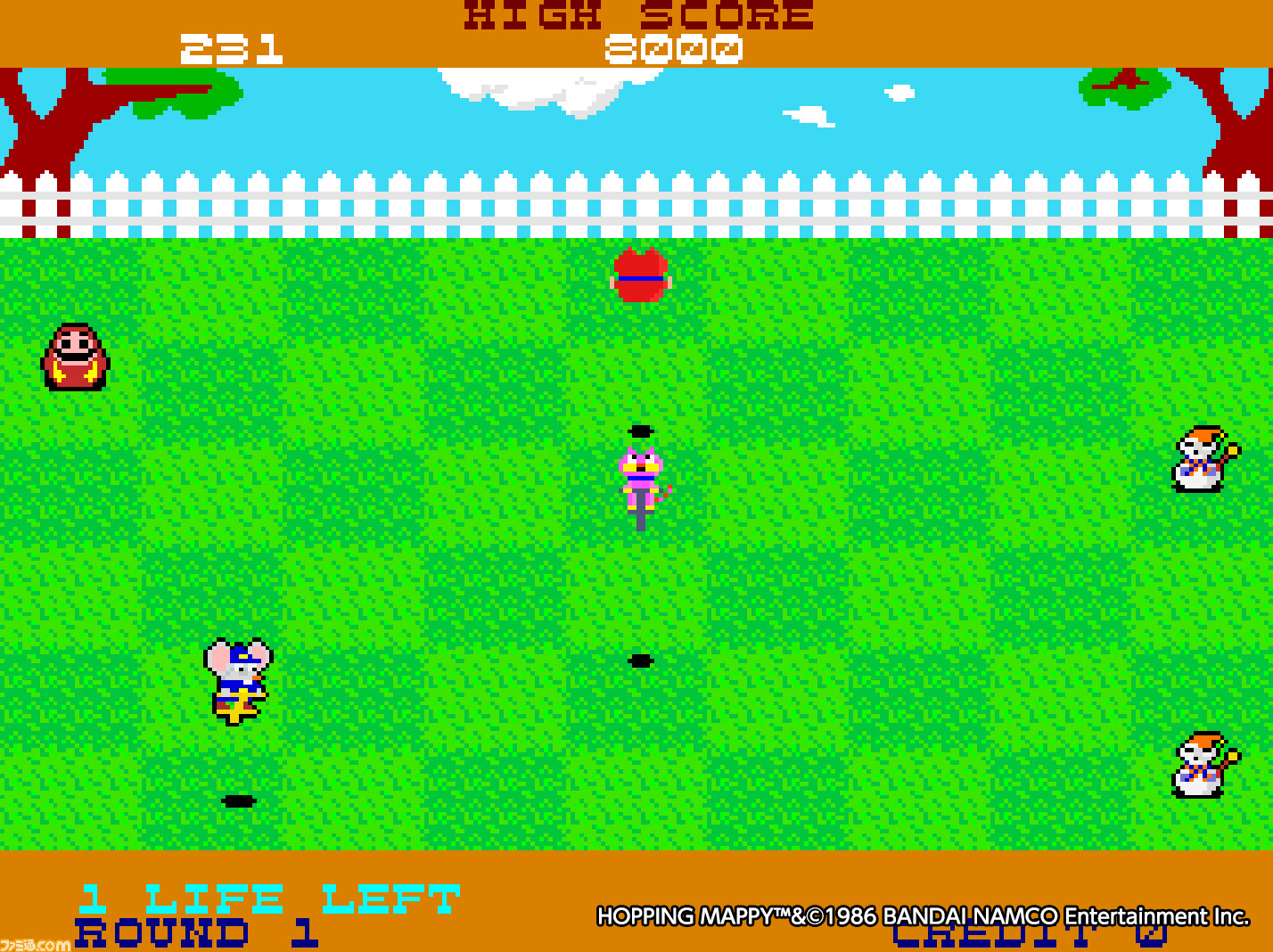 アケアカ ホッピングマッピー』Switch、PS4で1月20日に配信