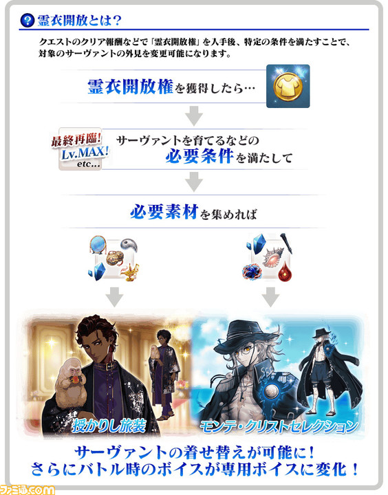 Fgo ピュアプリズム実装 好きな素材を交換可能に ガチャで巌窟王エドモン ダンテスが復刻 監獄塔イベントが無料化 ゲーム エンタメ最新情報のファミ通 Com