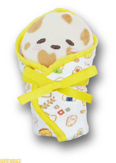 “モチパン フワフワぬいぐるみ2”がカプセルトイで発売。優しい表情とふわふわした肌触りに癒される