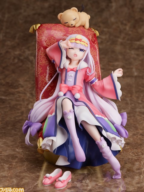 『魔王城でおやすみ』スヤリス姫のフィギュアがECサイト“F:NEX”にて予約受付中。ふかふかの王座にもたれかかる気だるい雰囲気が表現