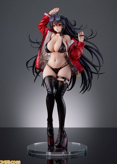 『アズレン』大鳳がレースクィーン姿でフィギュア化。本体は台座から取り外しが可能でいっしょに寝ることも可能