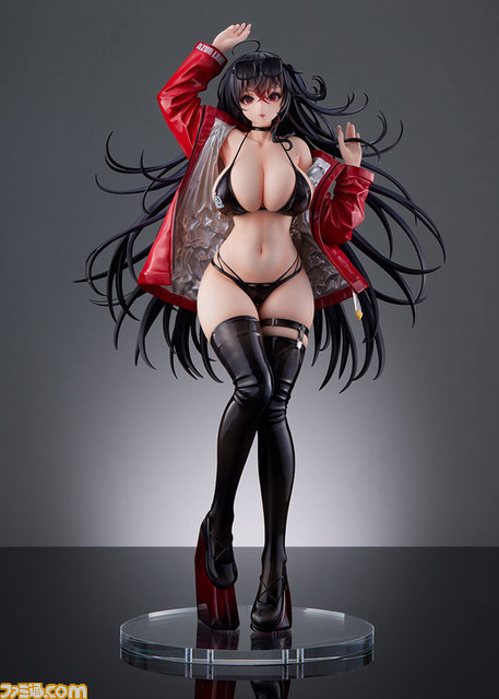 『アズレン』大鳳がレースクィーン姿でフィギュア化。本体は台座から取り外しが可能でいっしょに寝ることも可能