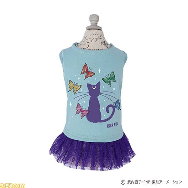 『セーラームーン』とANNA SUIがコラボ。守護星マークや変身アイテムをデザインしたバッグ、ピアス、ワンピース、ペット服など、全48種が発売【セーラー戦士に蝶の羽】