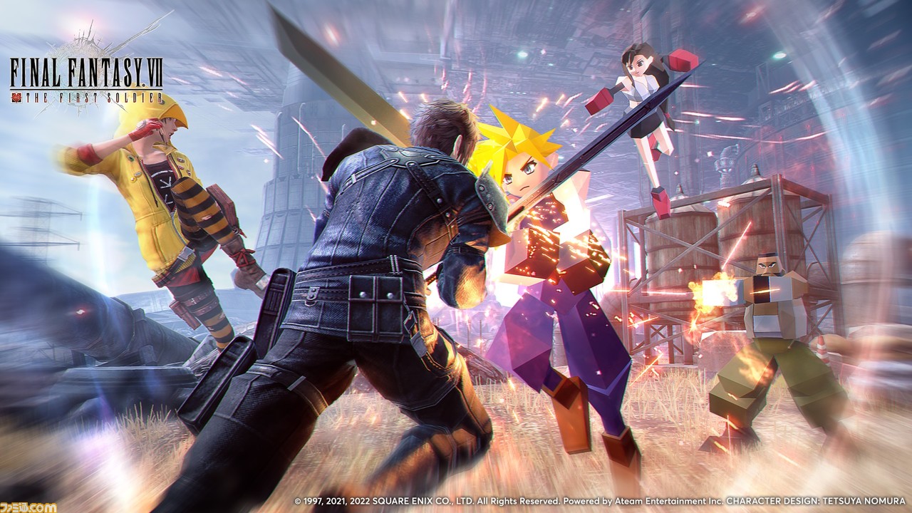 FF7 ザ ファーストソルジャー』ローポリゴン風のクラウドたちが参戦