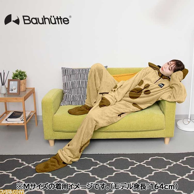 『モンハン』アイルーをイメージした着る毛布“ダメ着”が登場。耳や尻尾、お腹の肉球模様がかわいいデザインに！