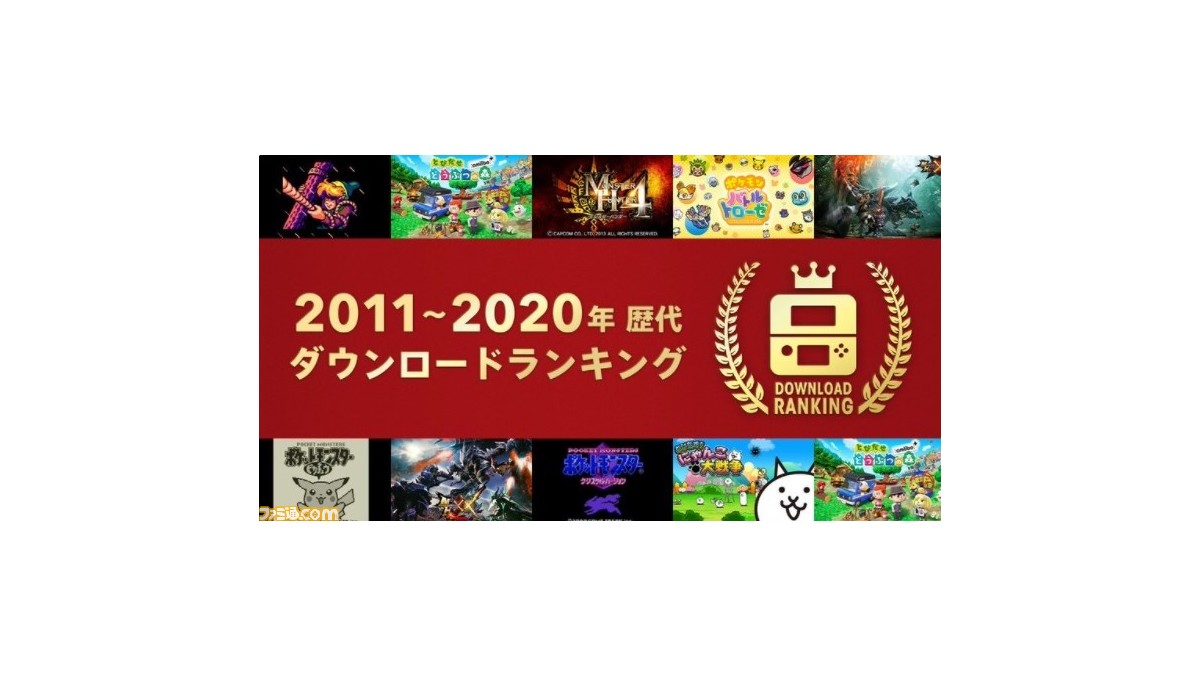 ニンテンドー3ds 11年 年の歴代ダウンロードソフトのランキングが公開 年代ごとに15位までのタイトルを掲載 ゲーム エンタメ最新情報のファミ通 Com