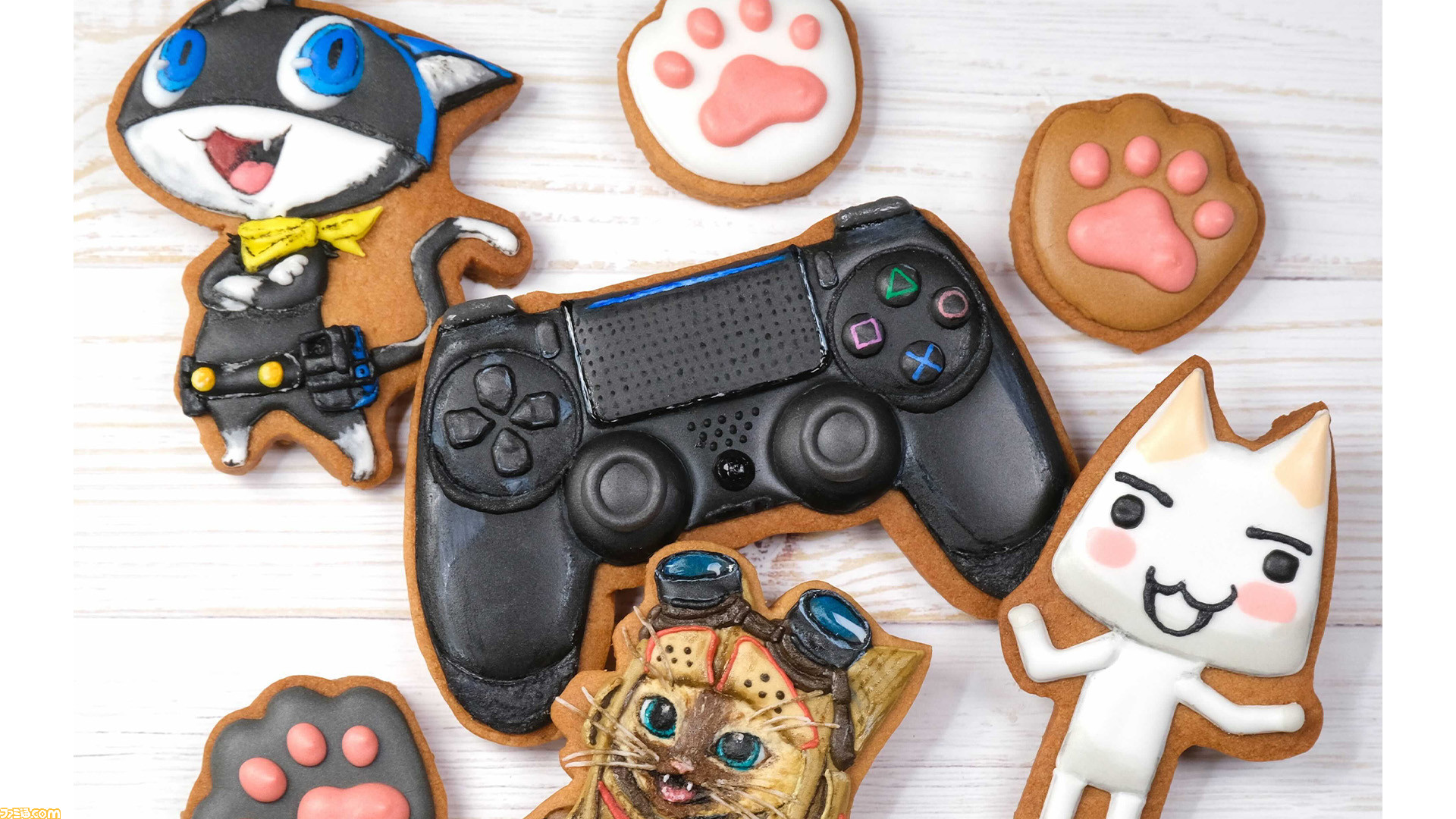 【2月22日は猫の日】まんなたぬき氏によるクッキーで表現されたトロ、アイルー、モルガナ、PS4コントローラーがPS公式Twitterで公開！ 