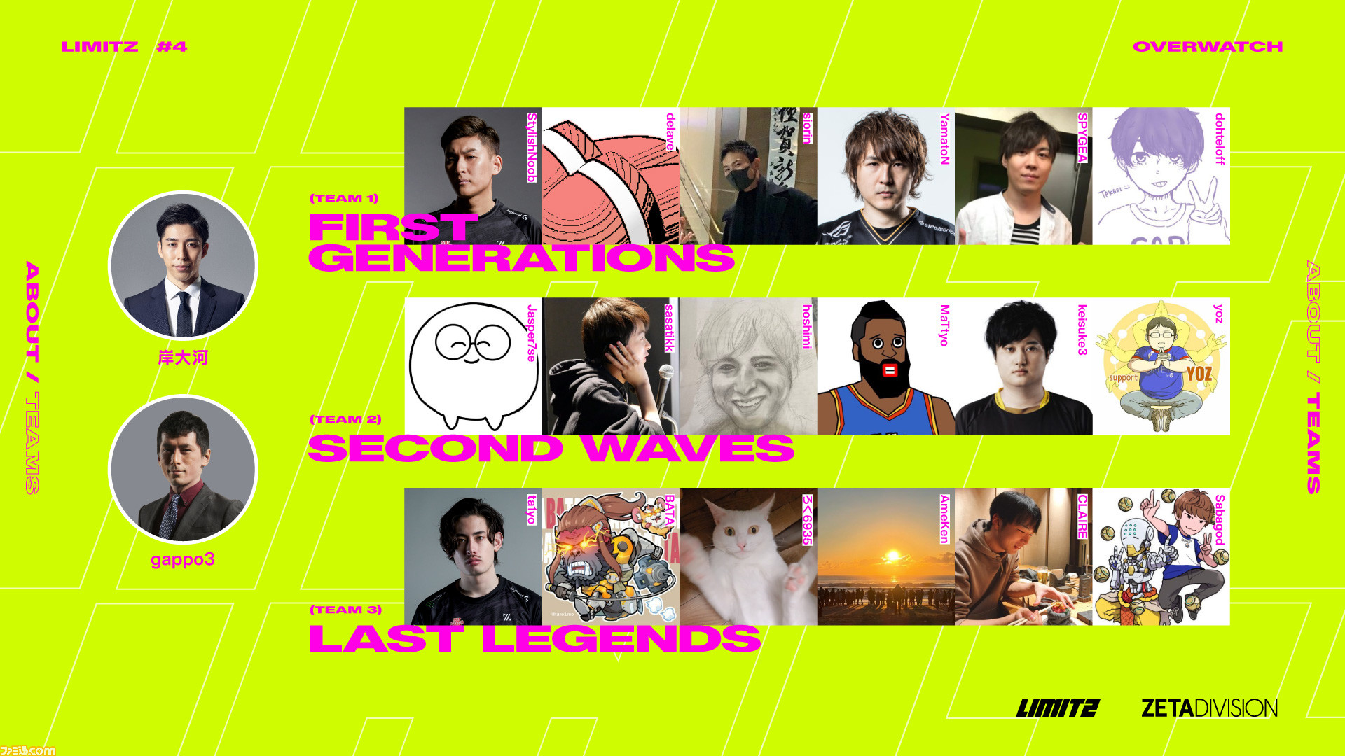 スタヌやスパイギア Yamatonらがチームを組む オーバーウォッチ イベント Limitz 4 Overwatch が本日 2 28 18時開始 日本人唯一のowリーガー Ta1yoも参戦 ゲーム エンタメ最新情報のファミ通 Com