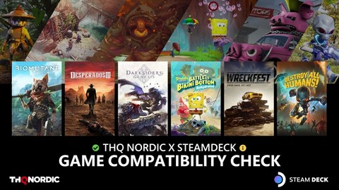 THQ Nordic、『エレックス』や『スポンジ・ボブ』など“Steam Deck”対応タイトルを公開。互換性を確認できるトレーラーもチェック!