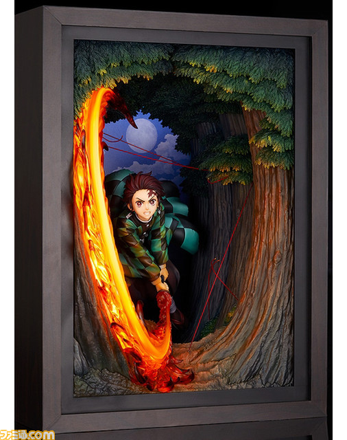 『鬼滅の刃』“ヒノカミ神楽 円舞”を放つ炭治郎のフィギュアが登場。那田蜘蛛山の背景や“累の糸”など名シーンを完全再現