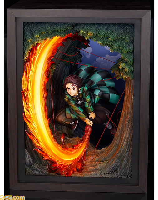 『鬼滅の刃』“ヒノカミ神楽 円舞”を放つ炭治郎のフィギュアが登場。那田蜘蛛山の背景や“累の糸”など名シーンを完全再現