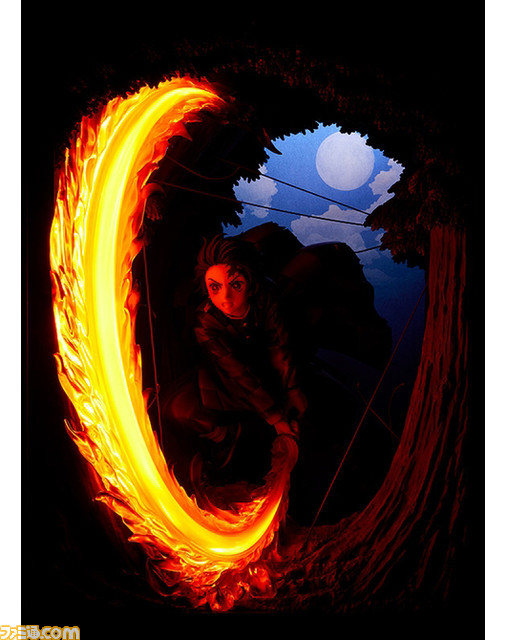 『鬼滅の刃』“ヒノカミ神楽 円舞”を放つ炭治郎のフィギュアが登場。那田蜘蛛山の背景や“累の糸”など名シーンを完全再現