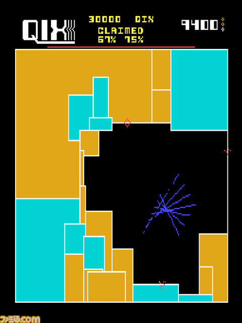 Switch・PS4『アケアカ クイックス』3月10日配信決定。マーカーで線を引き、ステージ内を動き回る敵をかわしながらエリアを占領する陣取りゲーム