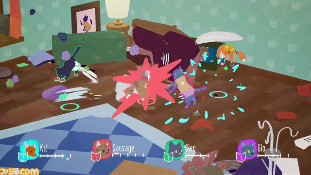 ネコ大乱闘ゲーム『暴れん坊ニャンコ』Switch版発売。Steam版にて新たな技・アイテムなどの追加、グラフィックの改善もされる大型アップデートが実施