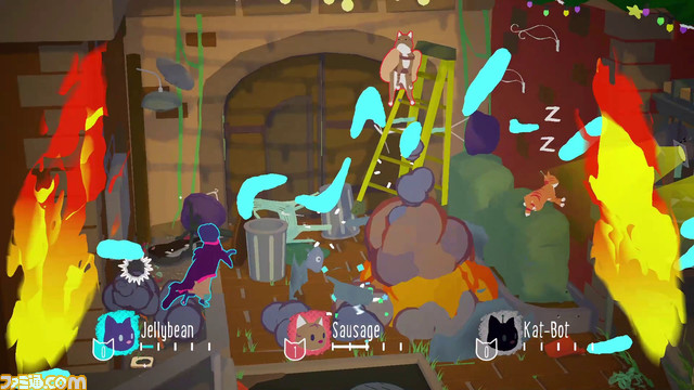 ネコ大乱闘ゲーム『暴れん坊ニャンコ』Switch版発売。Steam版にて新たな技・アイテムなどの追加、グラフィックの改善もされる大型アップデートが実施