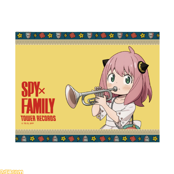 『SPY×FAMILY』アニメ放送を記念しタワレコ表参道・名古屋・梅田にてコラボカフェ開催! JAZZを楽しむロイド、アーニャ、ヨルのグッズも登場