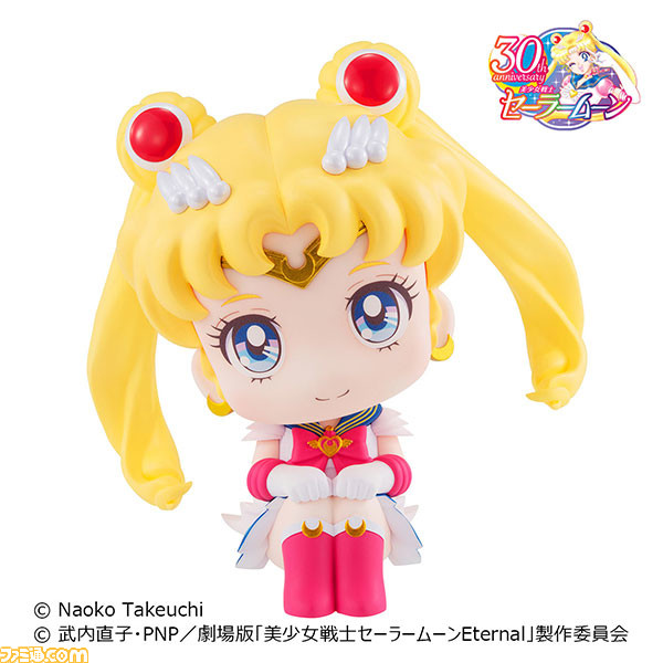 『セーラームーン』見上げ&おすわりポーズが特長のかわいいフィギュア“るかっぷ”にスーパーセーラームーン、スーパーセーラーちびムーンが登場。