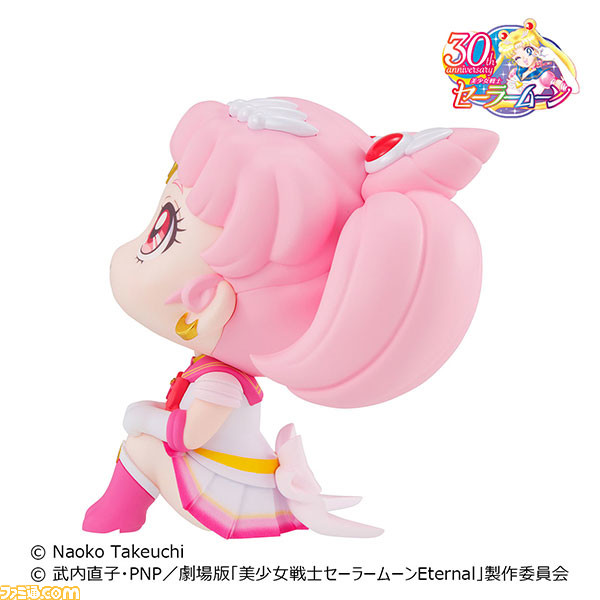 『セーラームーン』見上げ&おすわりポーズが特長のかわいいフィギュア“るかっぷ”にスーパーセーラームーン、スーパーセーラーちびムーンが登場。