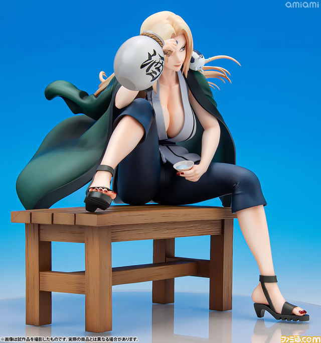 『ナルト』より綱手のフィギュアが再販! 戦いから離れ、お酒を片手にリラックスした様子を再現