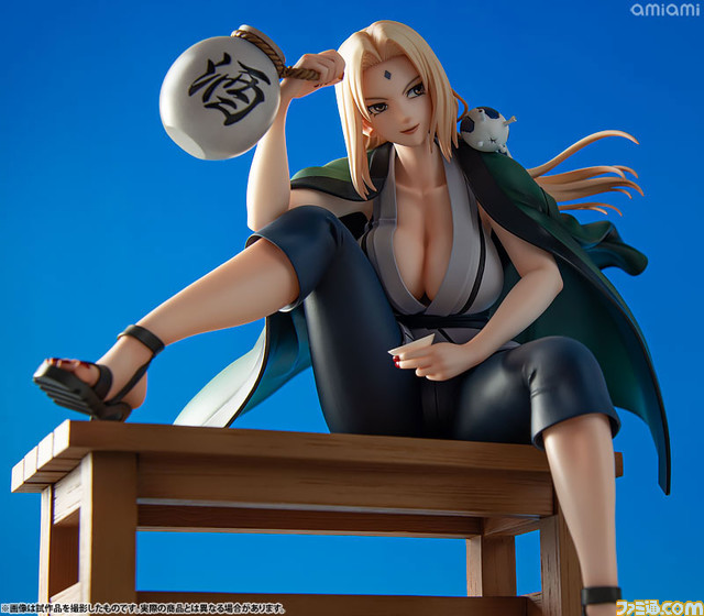 『ナルト』より綱手のフィギュアが再販! 戦いから離れ、お酒を片手にリラックスした様子を再現