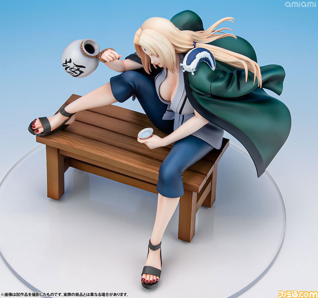 『ナルト』より綱手のフィギュアが再販! 戦いから離れ、お酒を片手にリラックスした様子を再現
