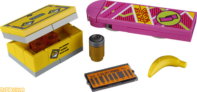 『バック・トゥ・ザ・フューチャー』デロリアンのディテールを忠実に再現したレゴが登場。光る時限装置やタイムサーキット、バナナや空き缶も付属