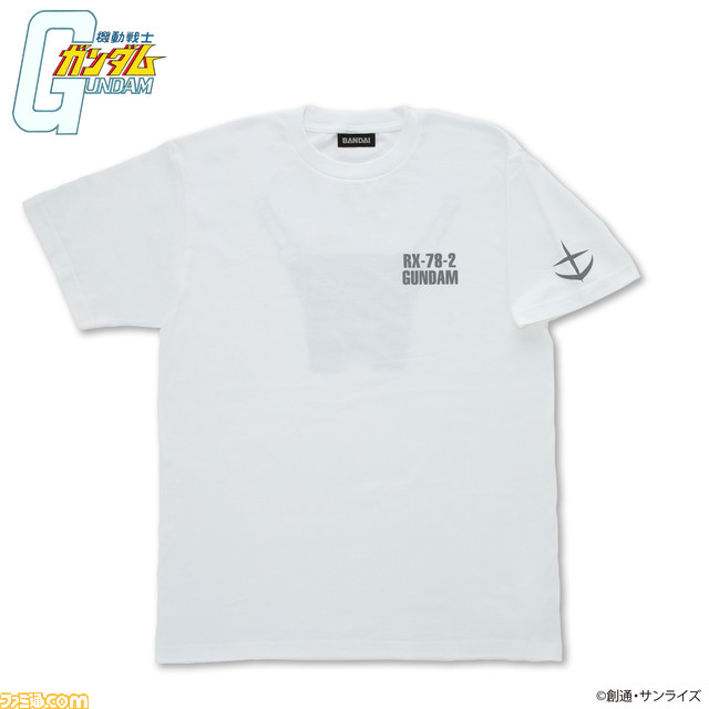 『ガンダム』ガンダムやシャア専用ザクなどシリーズの機体をモチーフにしたTシャツが登場。本日3月22日より“バンコレ!”にて予約販売開始