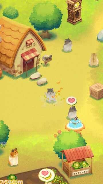 『ハムスターの里』（iOS/Android）が今夏よりサービス開始！ ハムスターの仲間を増やしながら里を発展させていく放置シミュレーションゲーム