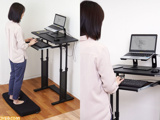 立ち姿勢でも使えるスタンディングデスクをお得にゲット! 人気のゲーミングチェアやデスクなどバウヒュッテの31製品が10%OFFになるAmazon新生活セール開催