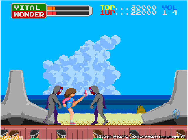 Switch/PS4『アケアカ ワンダーモモ』3月31日に配信決定。主人公のモモを操作し、平和を乱す悪の怪人軍団ワルデモンを倒すアクションゲーム