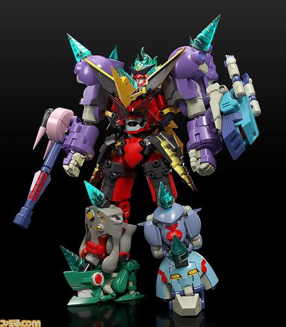 『天元突破グレンラガン』ガンメン9体が合体した“THE合体 無限合体 グレンダンラガン”が本日（4/1）より予約開始