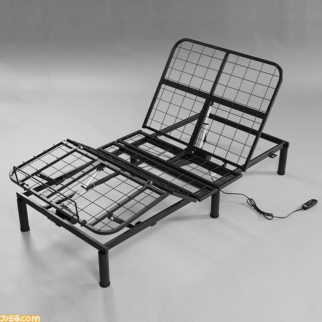 バウヒュッテより“電動ゲーミングベッド”が発売。背部と脚部が別々に稼動してどんな姿勢にもフィット。一日中ベッドの上でごろごろしながらゲームがプレイ可能に！
