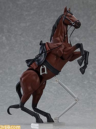 栗毛、黒鹿毛の馬がアクションフィギュア“figma”になって本日(4/8)より予約開始。ほかのfigmaシリーズと組み合わせて遊べる!