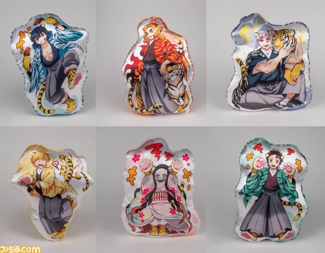 『鬼滅の刃』虎耳と肉球がかわいい寅年イラストが公開、アクスタやミトンなど多数のグッズが登場。炭治郎たちは虎に扮し、宇随と煉獄は虎を手懐ける。これが柱の実力か