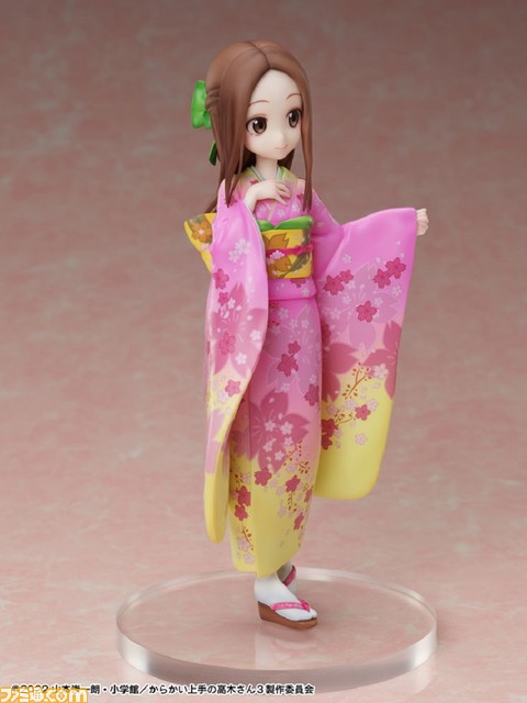『からかい上手の高木さん』高木さんが桜和装でフィギュア化。華やかでありながら可憐な着物を着て無邪気に微笑む。本日(4/13)より予約開始
