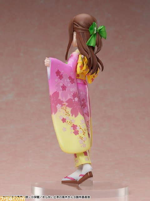 『からかい上手の高木さん』高木さんが桜和装でフィギュア化。華やかでありながら可憐な着物を着て無邪気に微笑む。本日(4/13)より予約開始