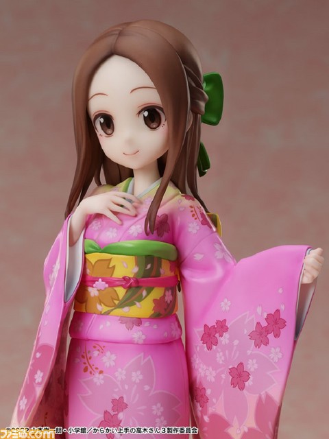『からかい上手の高木さん』高木さんが桜和装でフィギュア化。華やかでありながら可憐な着物を着て無邪気に微笑む。本日(4/13)より予約開始