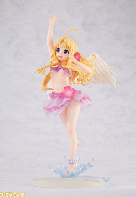 『盾の勇者の成り上がり』いつもとは違うツインテ―ル&水着姿でフィーロがフィギュア化。水辺を駆ける元気でかわいい姿を表現