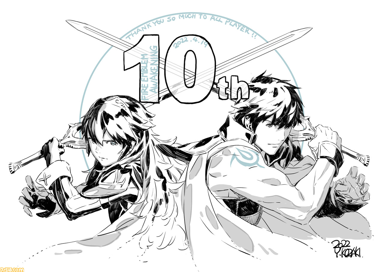 ファイアーエムブレム 覚醒 キャラデザ イラストを手掛けたコザキユースケ氏が10周年記念イラスト公開 ゲーム エンタメ最新情報のファミ通 Com