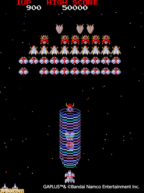 Switch/PS4『アケアカ ギャプラス』4月21日配信。次々に来襲してくるギャプラス編隊を倒していくシューティングゲーム