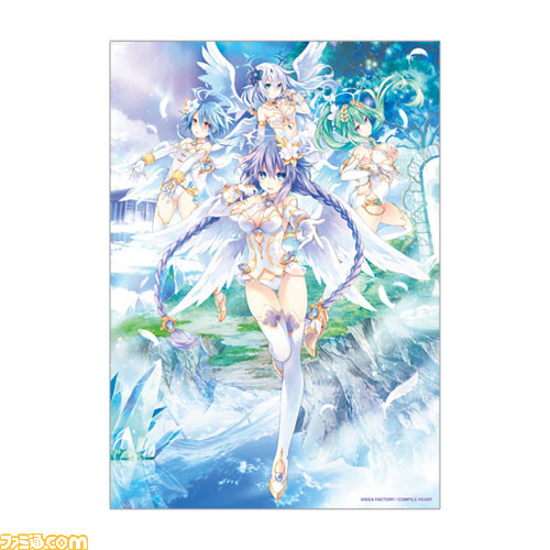 『超次元ゲイム ネプテューヌ』のオンラインくじがくじ引き堂に登場。華やかな衣装を身にまとった四女神たちやアクリルプレートなどがラインアップ