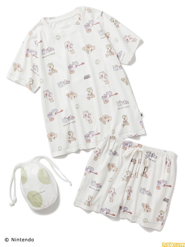 ジェラピケ×ヨッシーのコラボ商品が本日（4/25）より発売。ヨッシーに 