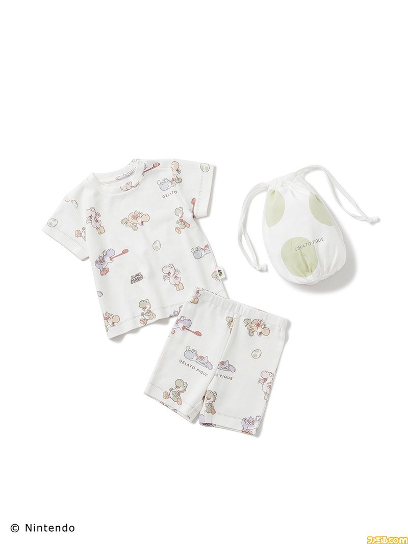 ジェラピケ×ヨッシーのコラボ商品が本日(4/25)より発売。ヨッシーに
