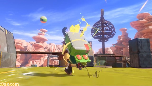 『スプラトゥーン3』新スペシャルウェポン“トリプルトルネード”発表。ボール状のガイド装置が着弾した場所にインクの竜巻を発生させる範囲攻撃