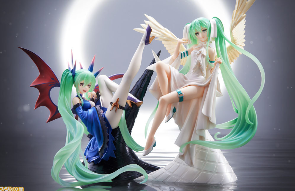 イラストレーターlackが描き下ろした初音ミクの新作フィギュアが予約受付を開始 Light と Dark の2種を組み合わせることでイラストを再現可能 ゲーム エンタメ最新情報のファミ通 Com