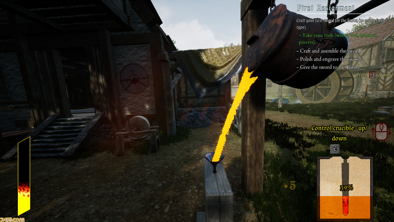 Ironsmith Medieval Simulator ハンマーで熱い鉄をブッ叩け 剣などを作る鍛冶屋シミュレーター とっておきインディー ゲーム エンタメ最新情報のファミ通 Com