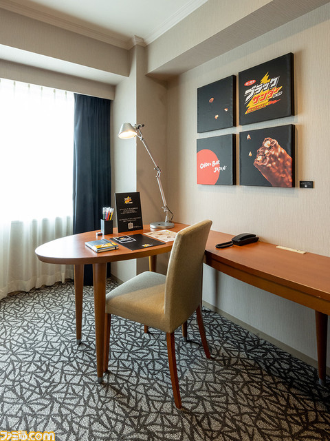 ブラックサンダー縁の地でブラックサンダーと泊まれる！？ コンセプトルーム“ブラックサンダールーム”が登場。歴史パネル展示や限定のアイテムが楽しめる！