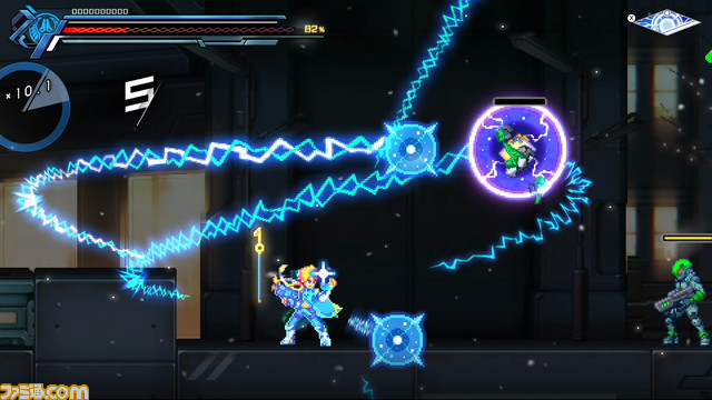 新作『蒼き雷霆 ガンヴォルト 鎖環』(Switch)ゲームシステムやボスなどの新情報が公開。東京、大阪で店頭体験会の開催も決定